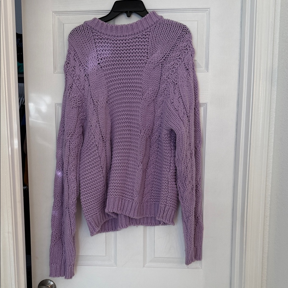Forever 21 Lilac Knit Sweater
